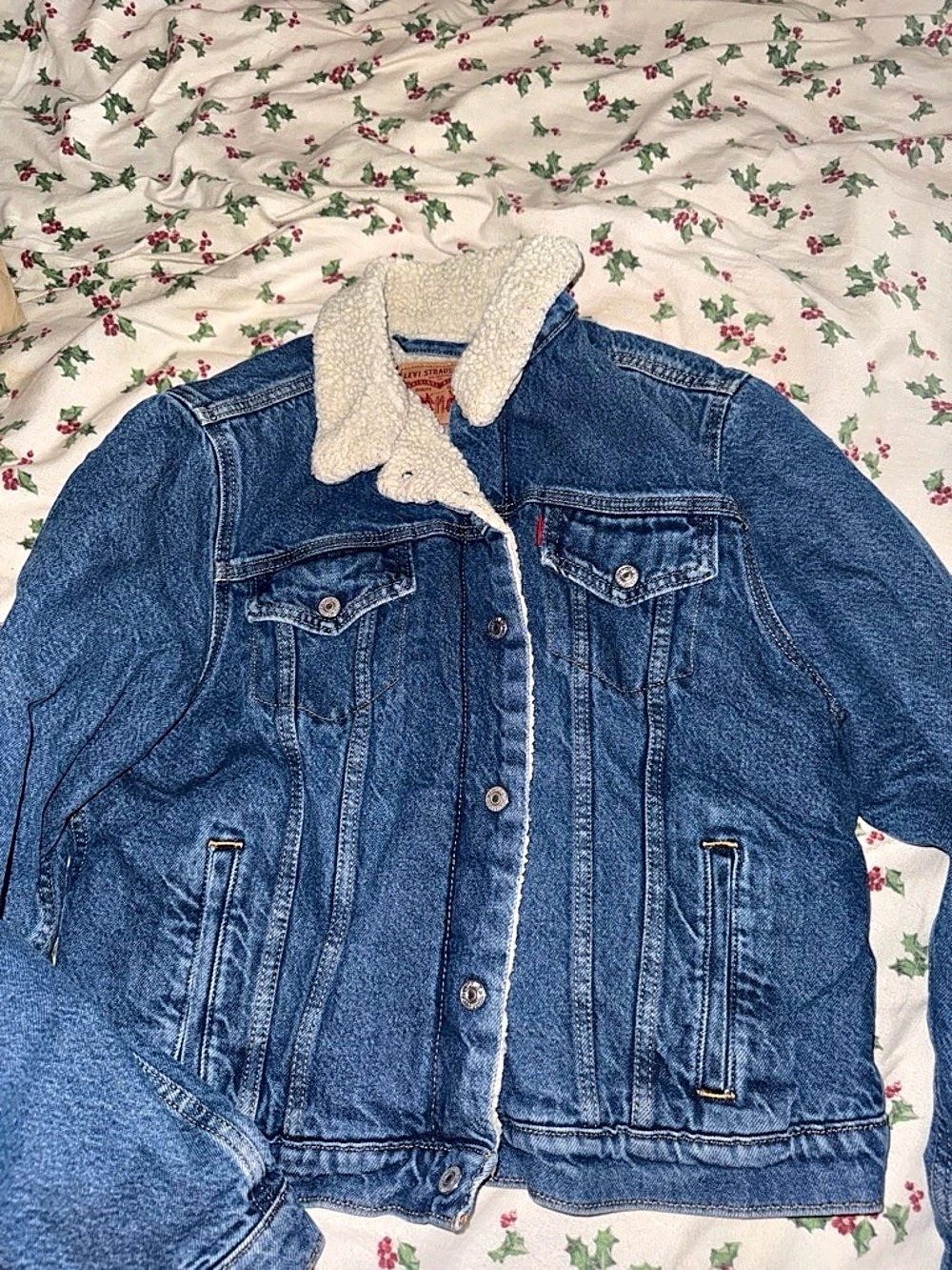 Levi's Original Sherpa Trucker Jacket Blue
